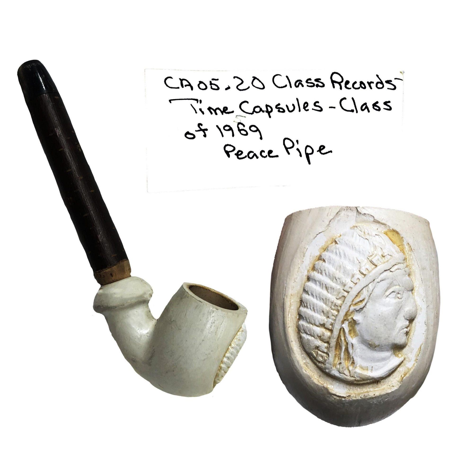 Class of 1969 peace pipe found in Muskie Archives