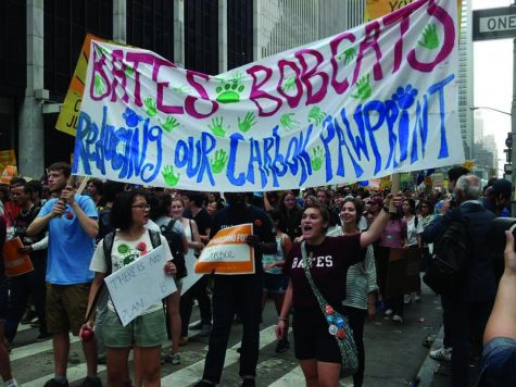 Bates Students make their voices heard at the People's Climate March