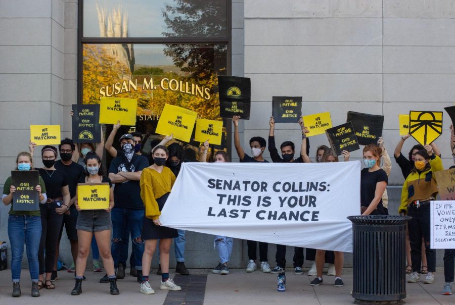 Sunrise March Demands Senator Collins Upholds Promise on SCOTUS Vote