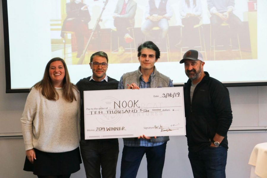 Pitch competition winner George DeLana ‘19 won the $10,000 prize for his storage business in 2019.