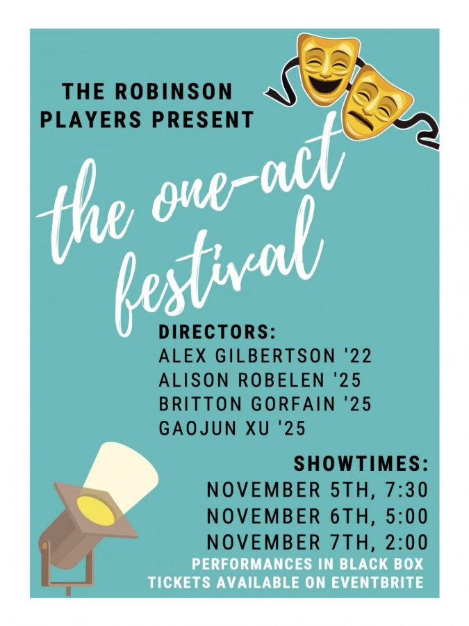 The Robinson Players presented their annual one acts festival this past weekend, featuring four plays directed by students.
