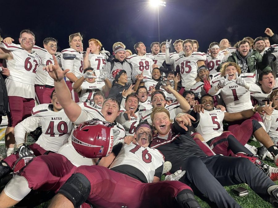 The+football+team+celebrated+their+second+win+of+the+season+on+Bowdoin%E2%80%99s+Whittier+Field+on+Saturday+night.+The+team+is+tied+for+their+best+record+since+2016.