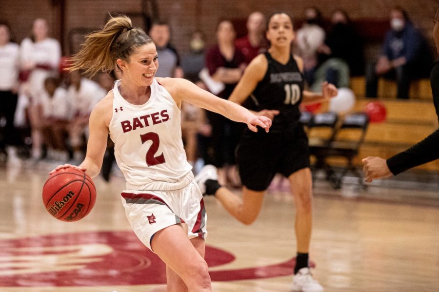 Mia Roy ‘22 and the Bates women’s basketball team hopes to beat Middlebury in the first round of the NESCAC playoffs this week.