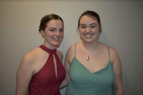 Me (right) and my roommate before Gala 2019. Credit: Olivia Dimond/The Bates Student