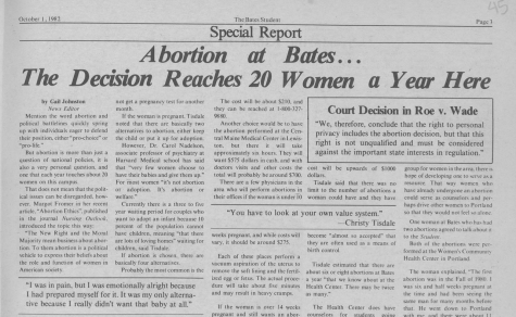 Gail Johnston ‘84 on covering Roe v. Wade at Bates in the 1980s