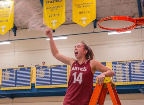 Meghan Graff last year after the team won NESCACs. Credit: Katherine Merisotis 23