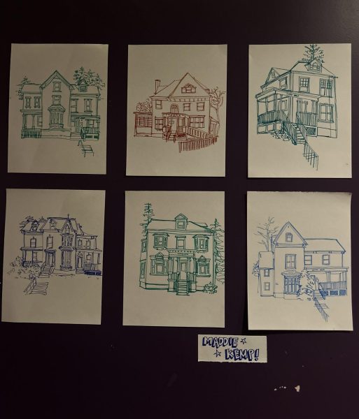 Illustrations of Frye Street Houses by Maddie Kemp 24.
