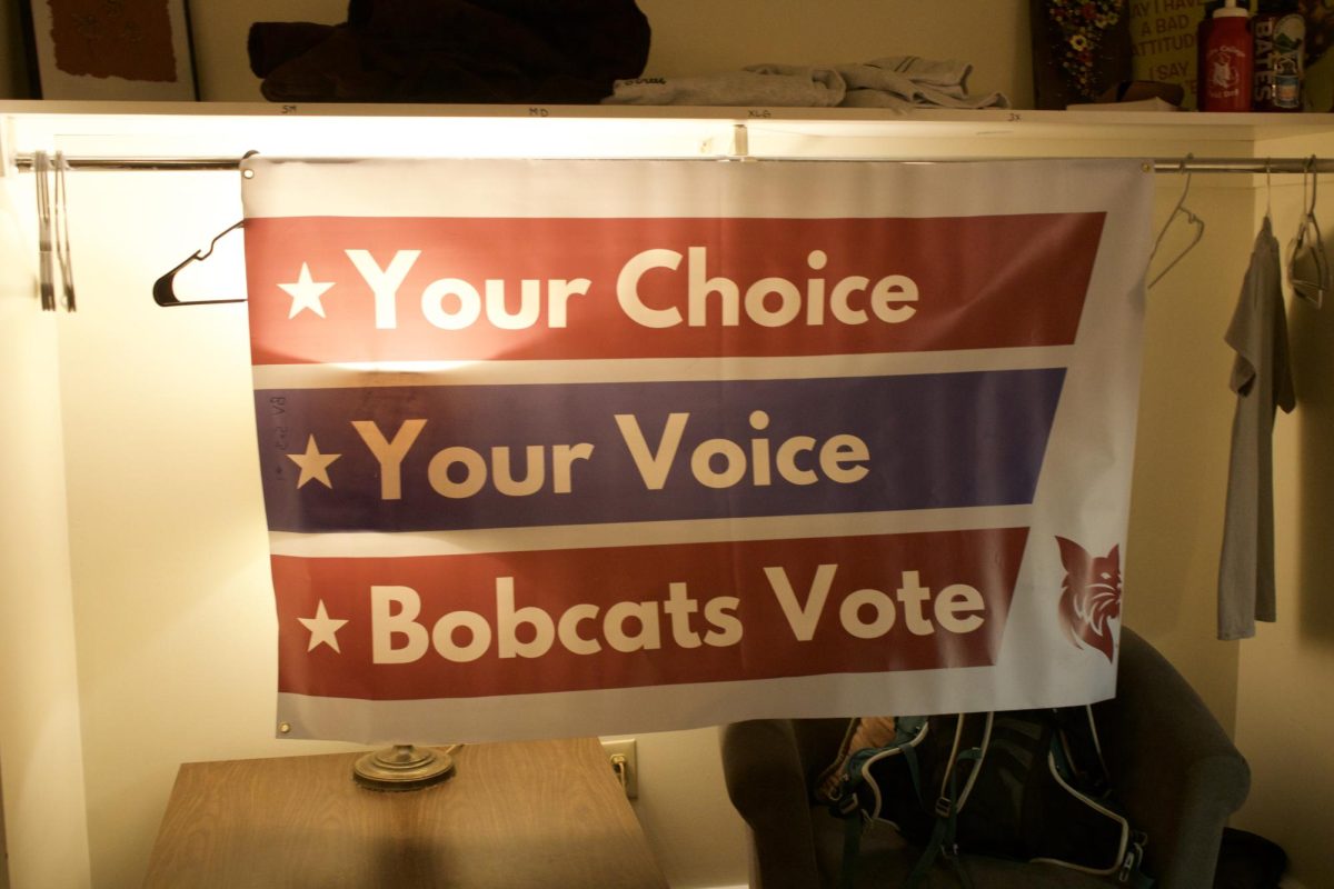 Sign from Bates Votes x BMU event in Ronj