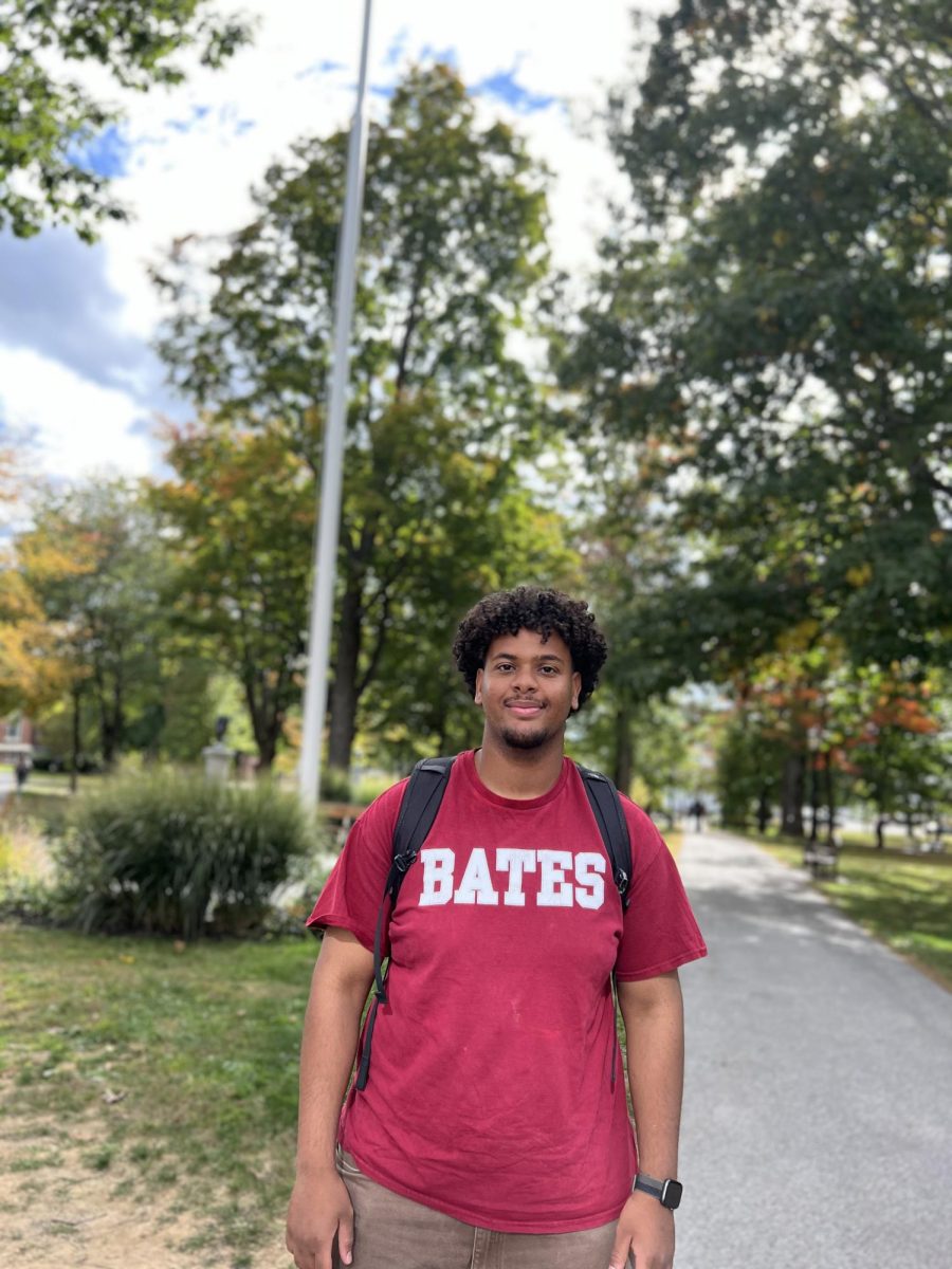 Mohammed Mohammed, 2026, strolls on the quad as a biochem major.