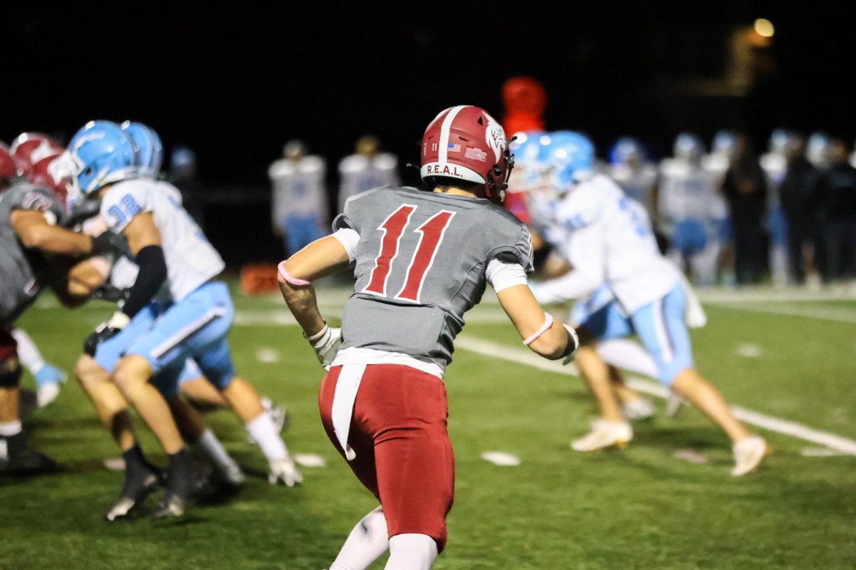 Quinn Carver '28 in-game against Tufts.