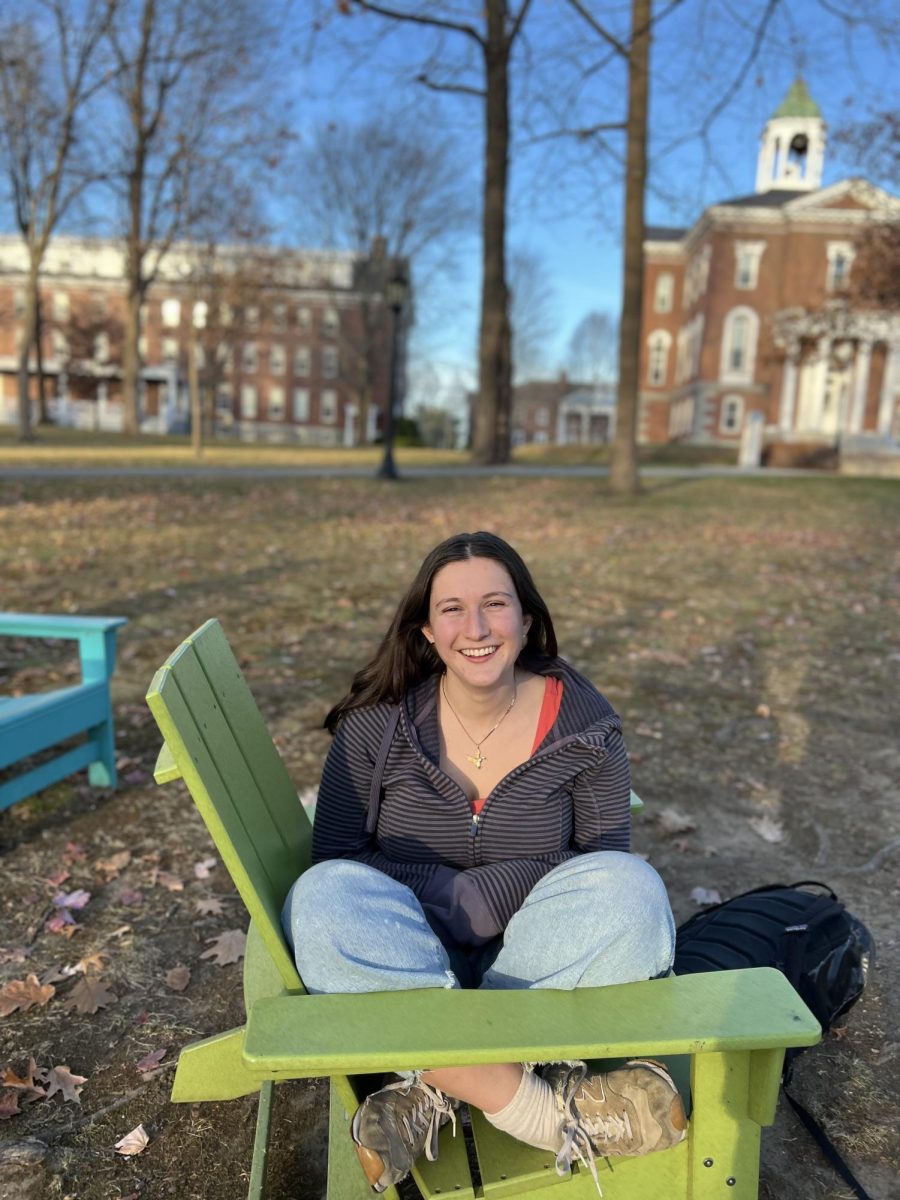 Eliza Skillings, 2025, is taking the Japanese Tea Bowl as she took her first ceramics class this semester and is excited to learn more.