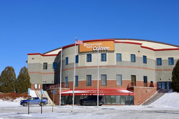 Lewiston ice rink, the Colisée, used for local hockey, figure skating, and free skating.