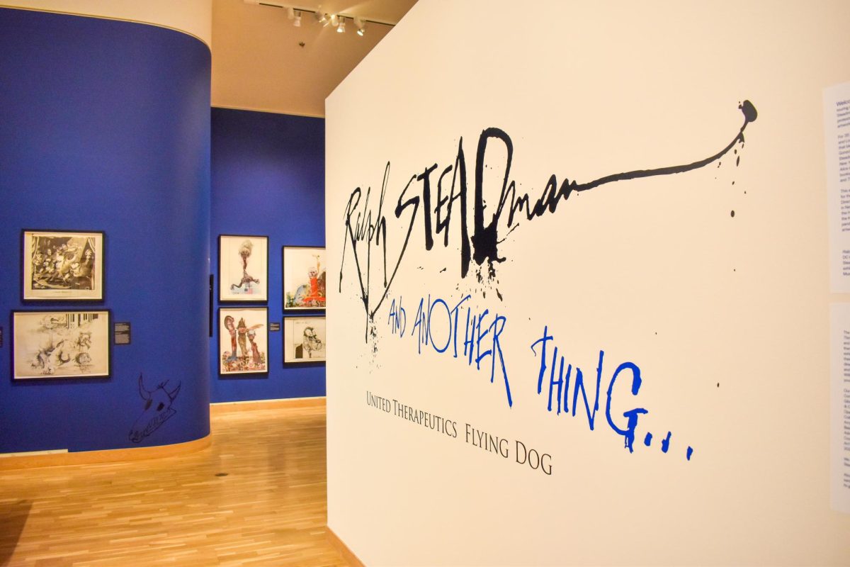 Ralph Steadman and Another Thing... Exhibit at the Bates College Museum of Art.