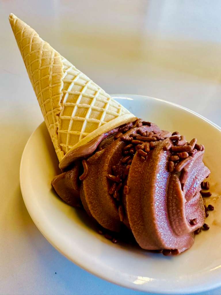 The chocolate soft serve in Commons. 
