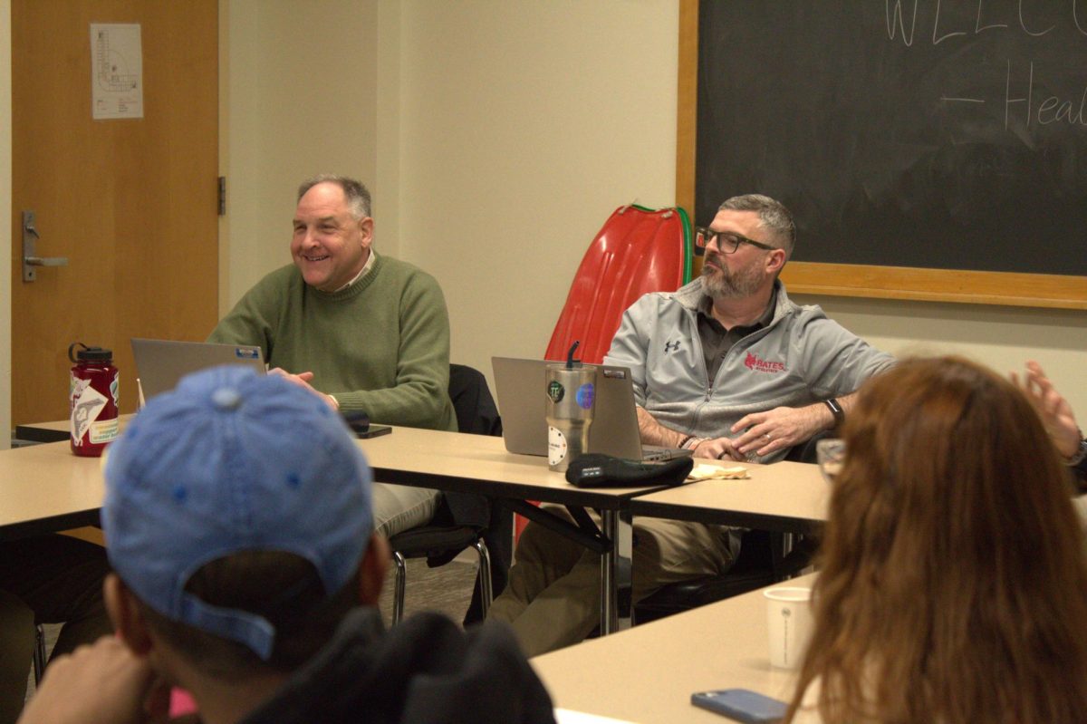 Raymond S. Clothier (Left), and Michael Rocque (right) at the Gentle Masculines panel organized by the GENCO club on Thursday, February 5th. 